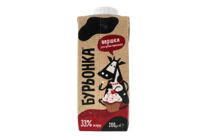 Вершки 33% ультрапастеризовані Бурьонка т/п 200г