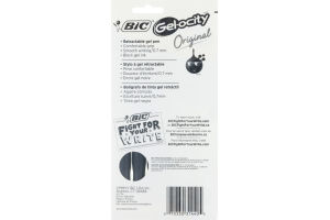 BiC Gel-ocity Gel Pens Medium Black - 4 CT