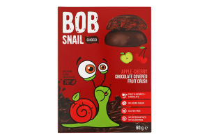 Конфеты в черном шоколаде Apple-cherry Bob Snail к/у 60г