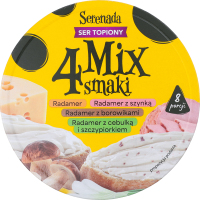 Сир плавлений Мікс 4смаки порційний 40% 140г Serenada