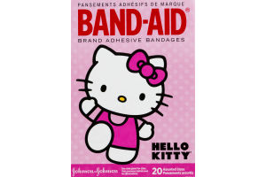 Band-Aid Adhesive Bandages Hello Kitty Assorted Sizes - 20 CT