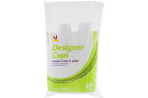 Ahold Cups Designer Translucent Plastic - 7 OZ