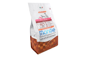 Корм сухой для взрослых собак мелких пород c ягненком, рисом картофелем Monoprotein Natural superpremium Monge м/у 2.5кг