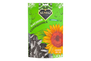 Семечки подсолнечника жареные соленые Almaz д/п 140г