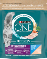 Корм сухой для взрослых котов с высоким содержанием трески и форелью Выборочный аппетит Purina One д/п 750г