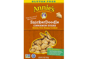 Annie's Homegrown Gluten Free Bunny Cookies SnickerDoodle Cinnamon Sugar