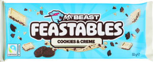 Шоколад білий Feastables печиво і крем