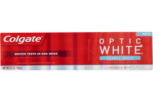 Colgate Optic White Enamel White Toothpaste Luminous Mint