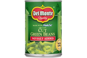 Del Monte Frest Cut Green Beans No Salt Added