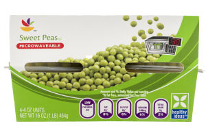 Ahold Sweet Peas Microwaveable - 4 CT