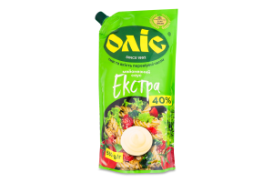 Соус майонезний 40% Екстра Оліс д/п 560г