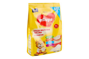 Каша молочна для дітей від 5міс суха рисова з бананом Milupa м/у 210г