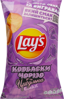 Чипсы картофельные Колбаски Чоризо и лучок Lay's м/у 95г