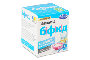 Закваска бактериальная сухая Бификид Vivo к/у 4х0.5г