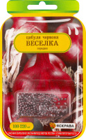 Насіння Цибуля червона Веселка дражоване 3г Седос/Яскрава