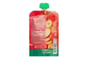 Пюре фруктове гомогенізоване стерилізоване Смузі яблуко-банан-полуниця Garden Gadz д/п 190г