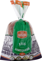 Хлеб нарезной из смеси ржаной и пшеничной муки формовой Немецкий Рум'янець м/у 400г