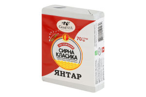 Сир плавлений скибковий "Янтар", 35 % жиру в сухій речовині, брикет 70г, ТМ Good Milk