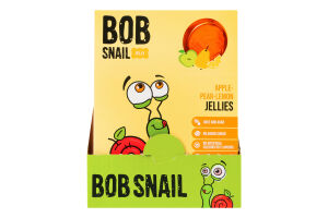 Мармелад фруктовый Яблоко-груша-лимон Jelly Bob Snail к/у 10х9г