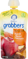 Gerber Grabbers Fruit & Veg Squeezable Puree Pouch Apple Carrot Pineapple