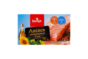 Лосось атлантический в масле Banga к/у 120г
