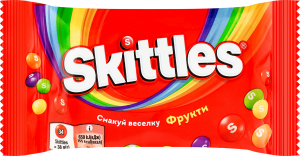 Драже жевательные в разноцветной сахарной оболочке Фрукты Skittles м/у 38г