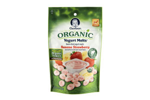 Gerber Organic Yogurt Melts Banana Strawberry