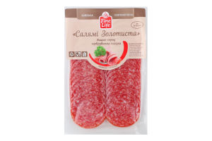 Ковбаса нарізка Салямі Золотиста Fine Life с/к в/с в/у 80г