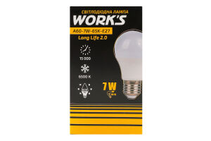Лампа ЛонгЛайф ЛЕД A60 7W 65K E27 Ворк"c