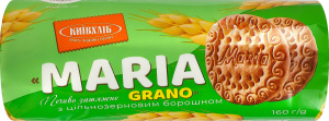 Печенье затяжное с цельнозерновой мукой Maria Grano Київхліб м/у 160г