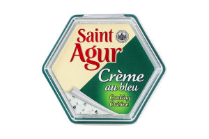 Крем-сыр плавленый на основе сыра с синей плесенью Saint Agur ст 150г