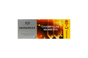 Бленд чаю чорного та зеленого байхового дрібного зі шматочками ягід пелюстками Champagne moments Monomax к/у 45x1.5г