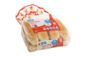 Ahold Light Hot Dog Rolls - 8 CT