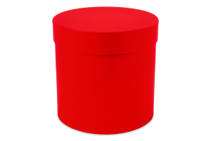 Коробка подарункова червона кругла 15*18см НК-29 Екстрафікс