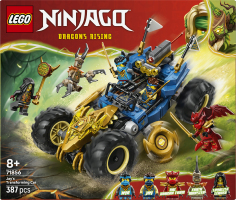 Конструктор для детей от 8лет №71856 Jay's Transforming car Dragons rising Ninjago Lego 387эл