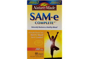 Nature Made SAM-e Complete 200mg Dietary Supplement Tablets - 60 CT