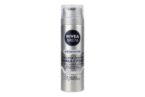 Пена для бритья с ионами серебра Серебряная защита Skin protection Nivea Men 200мл