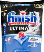 Средство для мытья посуды в посудомоечных машинах в капсулах All in 1 Ultimate Powerball Finish 100шт