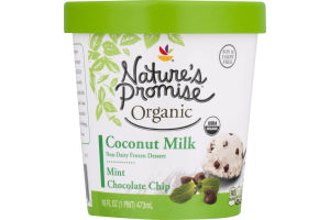 Nature's Promise Organic Non-Dairy Coconut Milk Frozen Dessert Mint Chocolate Chip