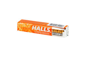 Карамель леденцовая со вкусом апельсина Energy Vitamin C Halls м/у 25.2г
