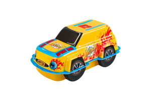 Машинка пластикова для дівчинки та хлопчика з цукерками та сюрпризом Sport car Wooow п/у 50г в асорт