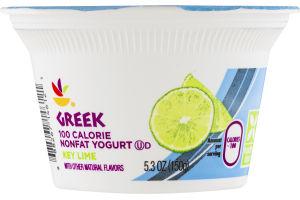 Ahold Greek 100 Calorie Nonfat Yogurt Key Lime