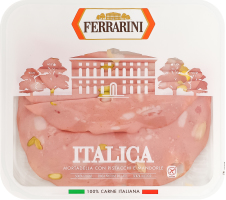 Колбаса нарезка Мортаделла Италика Ferrarini лоток 100г