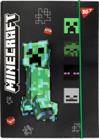 Папка д/зошитів Minecraft Creeper В5 картон на резинці Yes