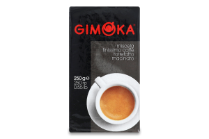 Кава Gimoka натуральна мелена Black 250г вак/уп