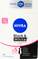 Антиперспирант Прозрачный Черное и белое Невидимый Nivea 50мл
