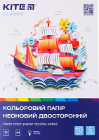 Бумага цветная двусторонняя 5 цветов 10 листов А4 №K-252 Classic Kite 1шт