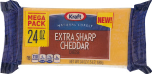 Kraft Natural Cheese Extra Sharp Cheddar Mega Pack