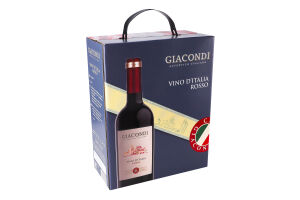 Вино 3л 12% червоне сухе Vino D`italia Rosso Giacondi к/у