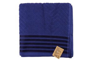 Рушник темно-синій махровий 70*140см 500г/м2 GM Textile